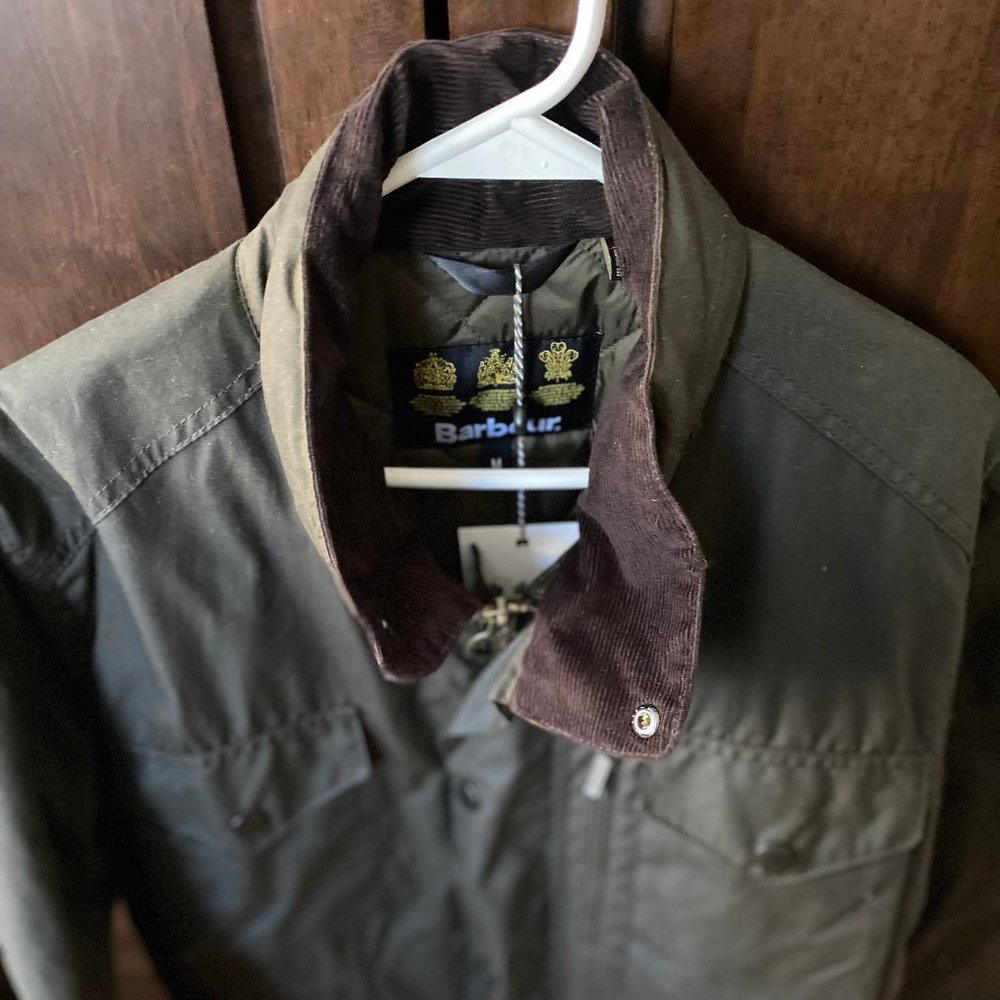 Barbour Sapper Waxed Cotton Jacket Olive